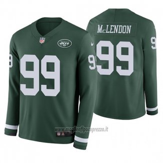 Maglia NFL Therma Manica Lunga New York Jets Steve Mclendon Verde